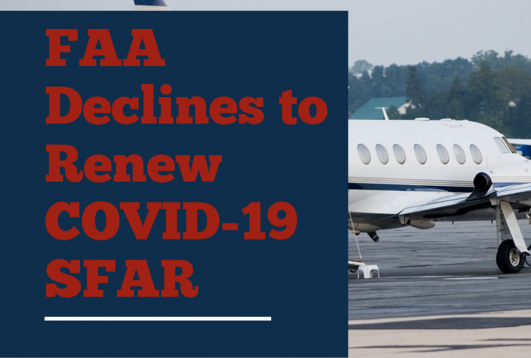 FAA SFAR Blog